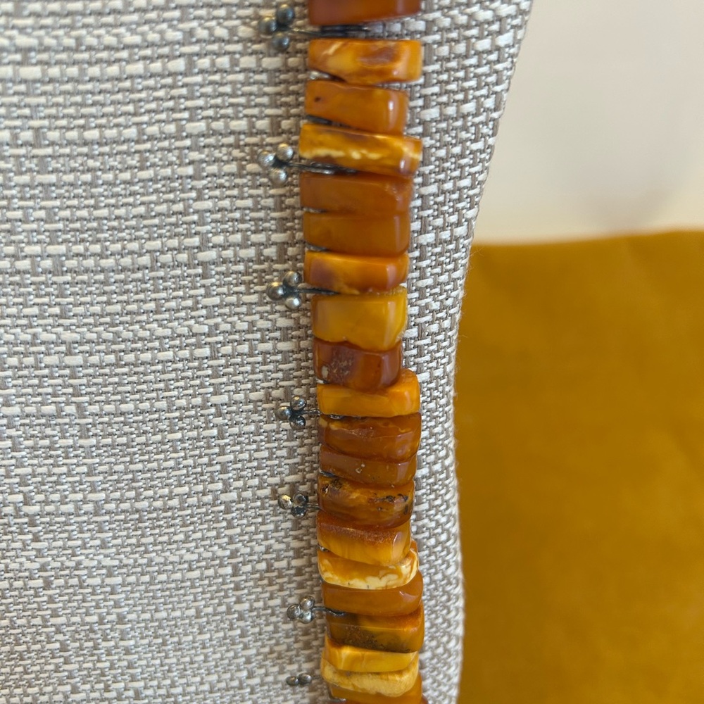 Chunky Vintage Baltic Amber Necklace - Picture 5 of 6